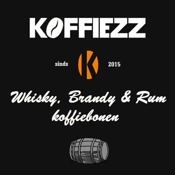 Koffiebonen met echte brandy